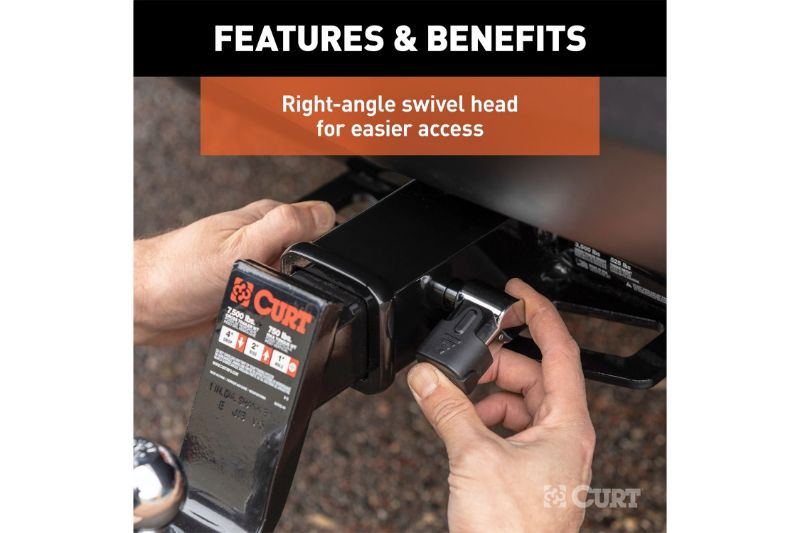 5/8" Hitch Lock (2" Receiver, Right-Angle, Chrome)