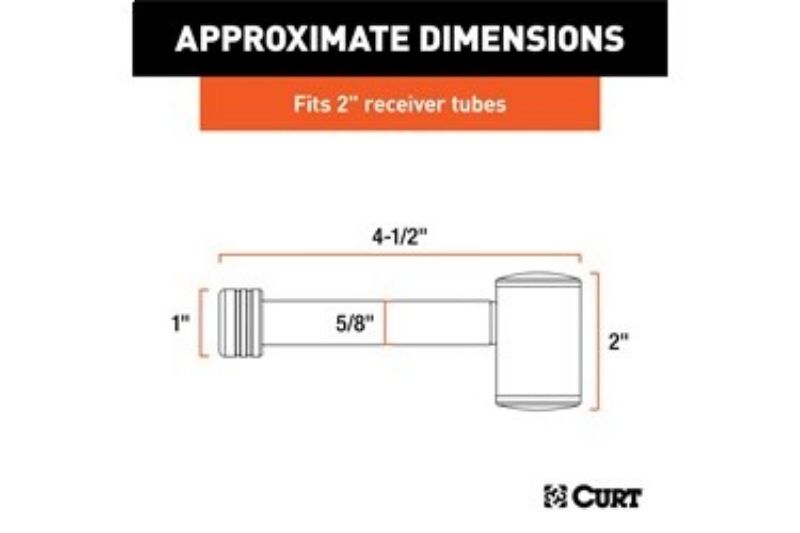 5/8" Hitch Lock (2" Receiver, Right-Angle, Stainless)