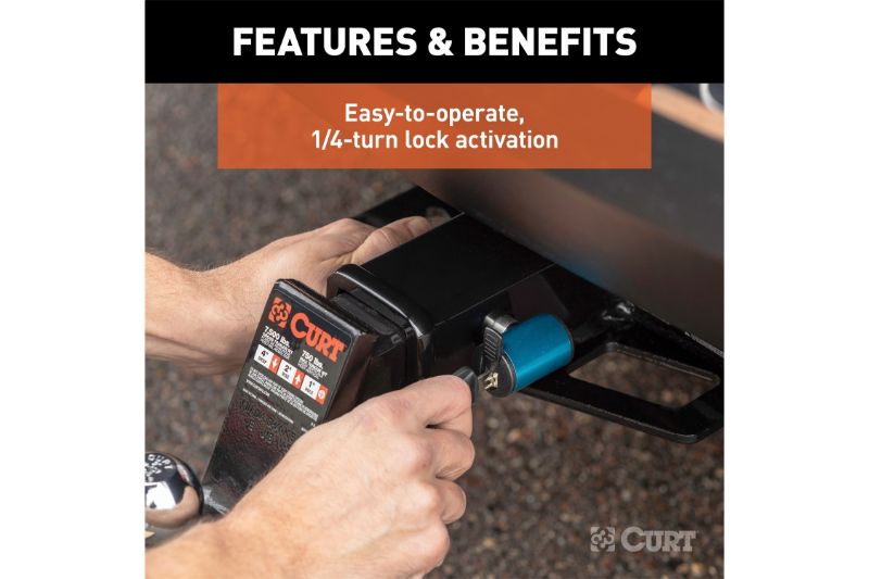 5/8" Hitch Lock (2" Receiver, Right-Angle, Stainless)