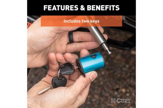 5/8" Hitch Lock (2" Receiver, Right-Angle, Stainless)