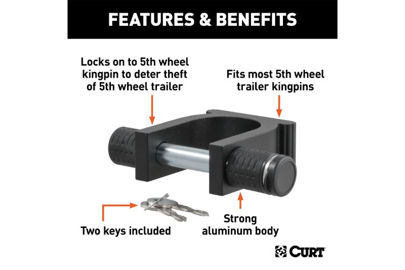 5th Wheel Kingpin Lock (Fits 2" Diameter Kingpin)
