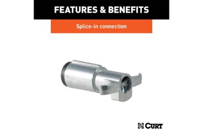 6-Way Round Connector Plug (Trailer Side, Diecast Metal)