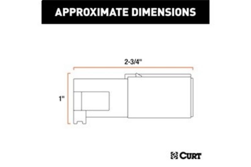 6-Way Round Connector Plug (Trailer Side, Diecast Metal)