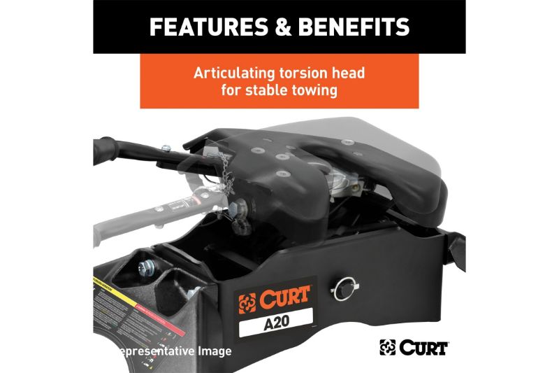 A20 5th Wheel Hitch, Select Ford F-250, F-350, F-450, 8 Bed Puck System