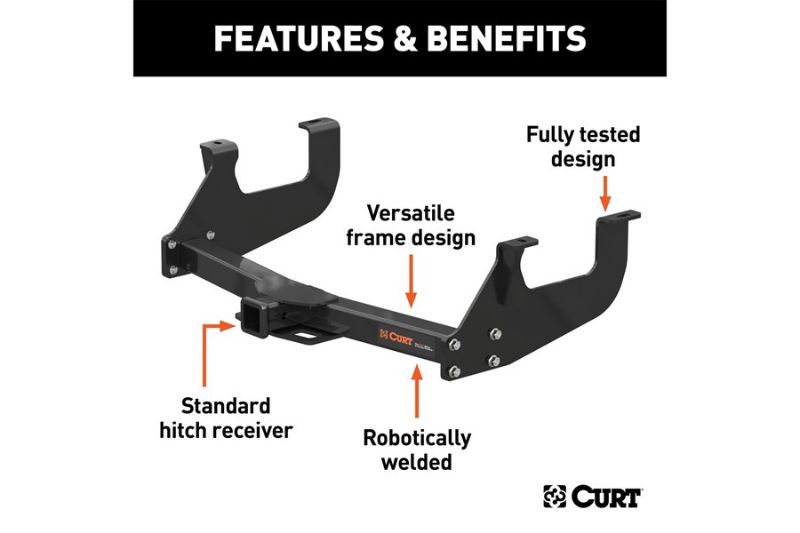 Class 3 Multi-Fit Trailer Hitch with 2" Receiver