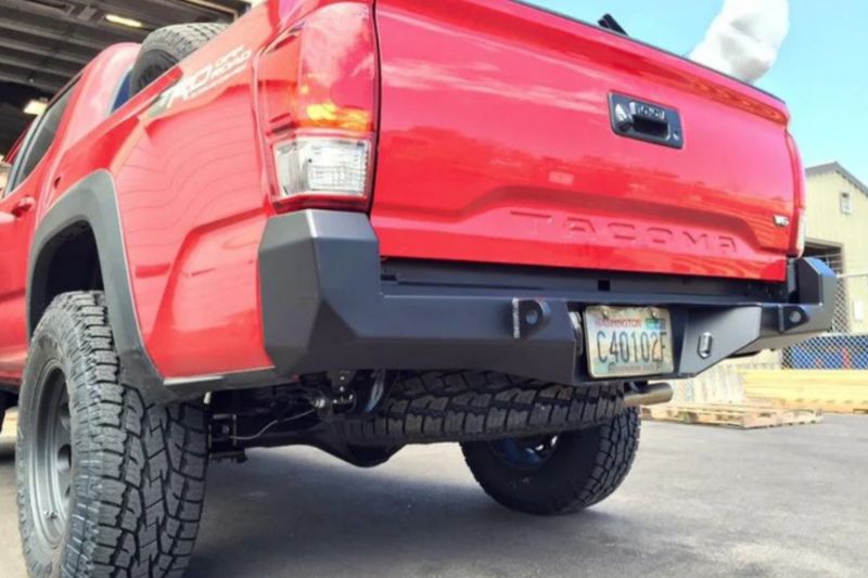 CBI 3rd Gen Toyota Tacoma Classic Rear Bumper  Powder Coated Black