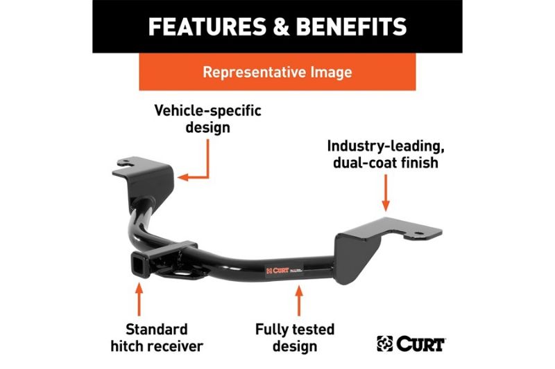 Class 2 Trailer Hitch, 1-1/4" Receiver, Select Volvo 740, 760, 780, 940, 960