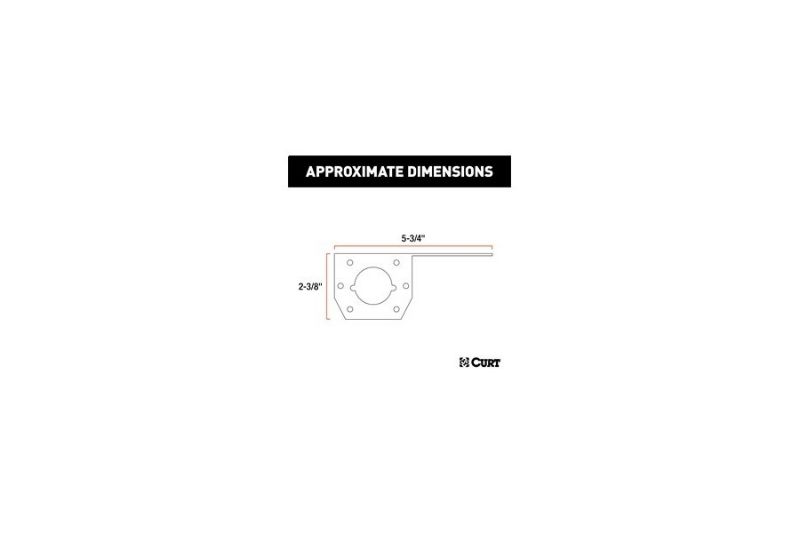 Connector Mounting Bracket for 4 or 6-Way Round