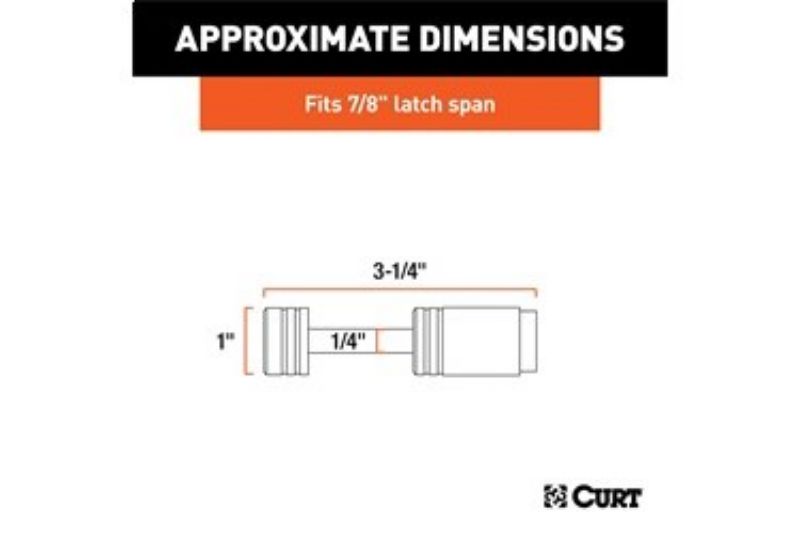 Coupler Lock (1/4" Pin, 7/8" Latch Span, Barbell, Chrome)