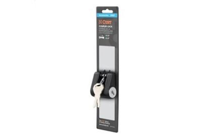 Coupler Lock (1/4" Pin, 3/4" Latch Span, Padlock, Black)