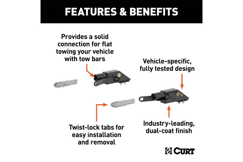 Custom Tow Bar Base Plate, Select Chevrolet Silverado, GMC Sierra 2500, 3500 HD
