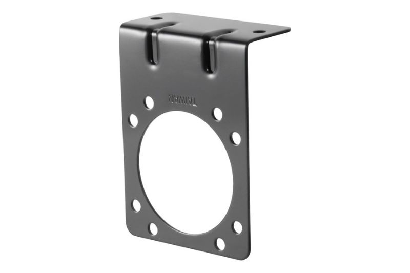 Connector Mounting Bracket for 7-Way RV Blade (Black, Packaged)