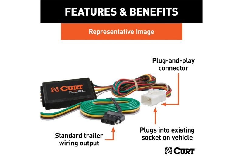 Custom 4-Flat, Select Chevy Equinox, Pontiac Torrent, OEM Tow Package Required