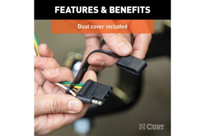 Custom Wiring Harness, 4-Way Flat Output, Select Toyota Corolla Sedan