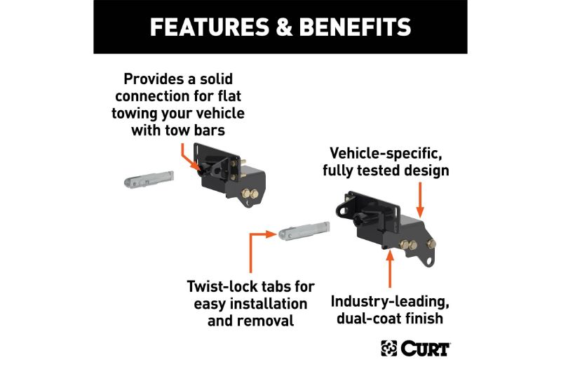 Custom Tow Bar Base Plate, Select Ford F-250