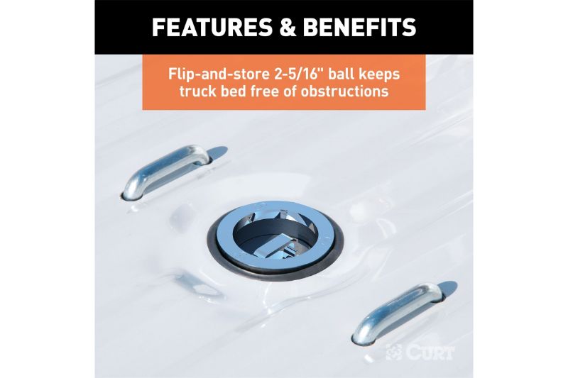 Double Lock EZr Gooseneck Hitch Kit with Brackets, Select Silverado, Sierra HD