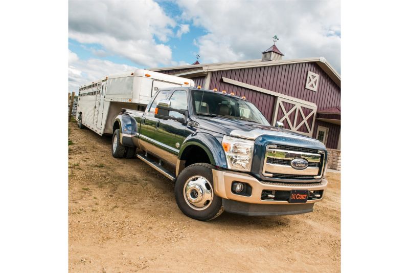Double Lock EZr Gooseneck Hitch Kit with Brackets, Select Silverado, Sierra HD