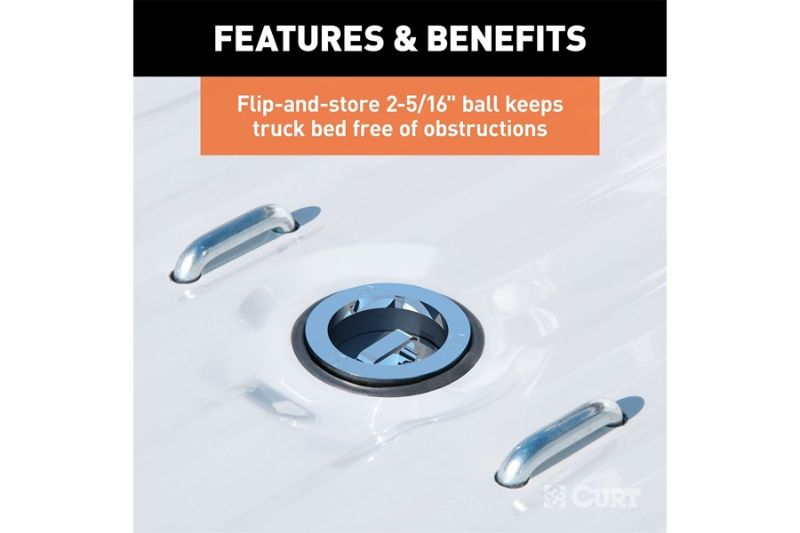 Double Lock Gooseneck Hitch Kit with Brackets, Select Ford F-150