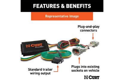Custom Wiring Harness, 4-Way Flat Output, Select Volvo XC60