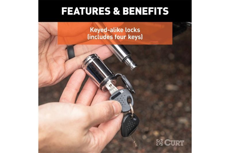 Hitch & Coupler Lock Set (2" Receiver, 7/8" Latch)