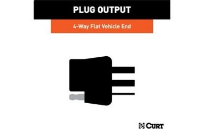 Custom Wiring, 4-Flat, Select Chevy Express, GMC Savana 1500, 2500, 3500, 4500