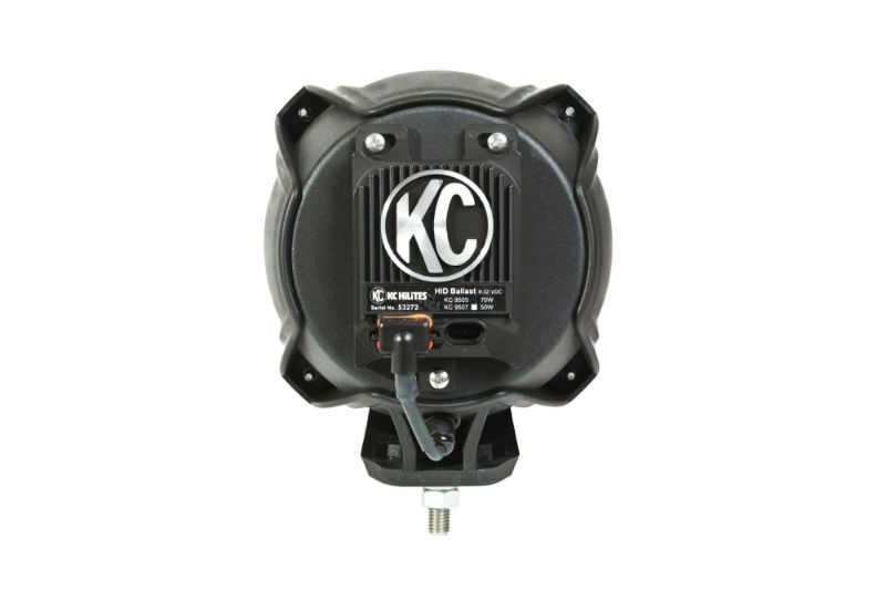 KC HiLiTES 7 Inch Carbon POD HID - Single Light - 70W Spread Beam