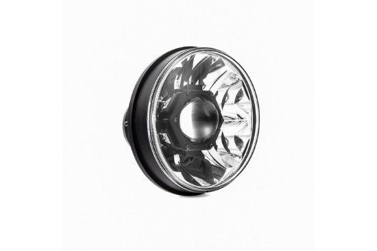 KC HiLiTES 7 Inch Gravity LED Pro - Single Headlight - SAE, ECE - 40W Driving Beam - Universal, 07-18 Jeep JK