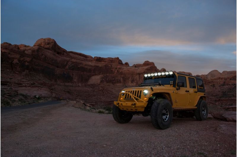 KC HiLiTES 50 Inch Pro6 Gravity LED - 8-Light - Light Bar System - 160W Combo Beam - for 07-18 Jeep JK
