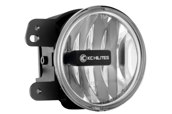 KC HiLiTES 4 Inch Gravity LED G4 - 2-Light System - SAE, ECE - 10W Fog Beam - for 07-09 Jeep JK