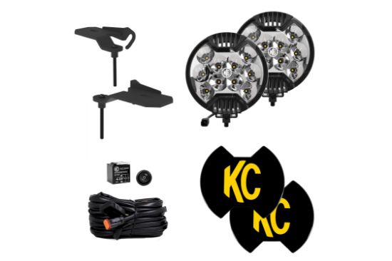 KC HiLiTES SlimLite LED - 2-Light System - Ditch Light Kit - for Jeep 392 Mojave