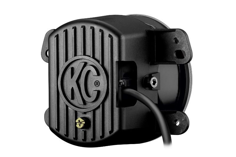 KC HiLiTES 4 Inch Gravity LED G4 - Single Light - SAE, ECE - 10W Fog Beam - for 07-09 Jeep JK