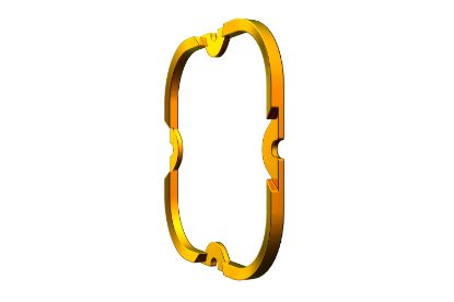 KC HiLiTES FLEX ERA 4 - 1-Bezel Ring - ED Coated - Gold