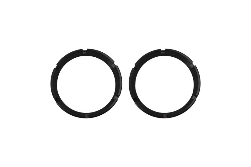 KC HiLiTES KC FLEX LED 2-Bezel Rings - ED Coated - Black