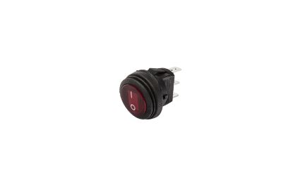 KC HiLiTES KC Illuminated LED Rocker Light Switch - 2 Pos - Round - Red