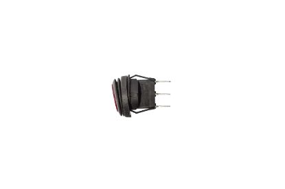 KC HiLiTES KC Illuminated LED Rocker Light Switch - 2 Pos - Round - Red