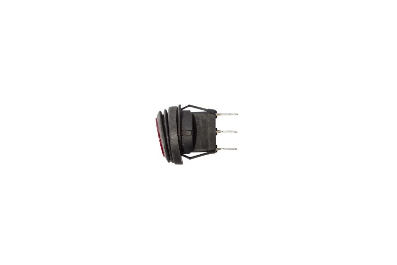 KC HiLiTES KC Illuminated LED Rocker Light Switch - 2 Pos - Round - Red