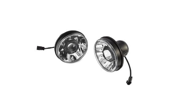 KC HiLiTES 7 Inch Gravity LED Pro - 2-Headlights - SAE, ECE - 40W Driving Beam - Universal, 07-18 Jeep JK