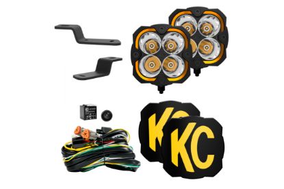 KC HiLiTES FLEX ERA 4 - 2-Light System - Ditch Light Kits - Spot Beam - for 21 Ford Bronco