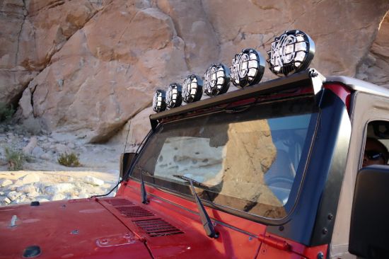 KC HiLiTES 50 Inch KC Xross Bar - Overhead - SlimLite LED - 6-Light System - 300W Spot Beam - for 97-06 Jeep TJ