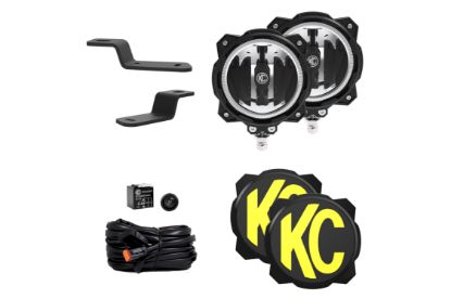 KC HiLiTES Gravity LED Pro6 Wide-40 - 2-Light System - Ditch Light Kits - for 21 Ford Bronco