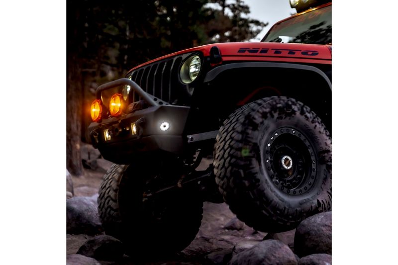 KC HiLiTES Cyclone V2 LED - Rock Light - 6-Light System - Clear - 5W Flood Beam