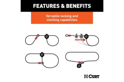 Multi-Use Cable Lock (6 x 3/8" Cable, Vinyl-Coated Braided Steel)