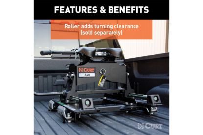 Puck System 5th Wheel Roller Adapter, 20K, Select Silverado, Sierra, 6.5 Bed