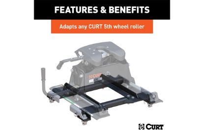 Puck System 5th Wheel Roller Adapter, 20K, Select Silverado, Sierra, 6.5 Bed