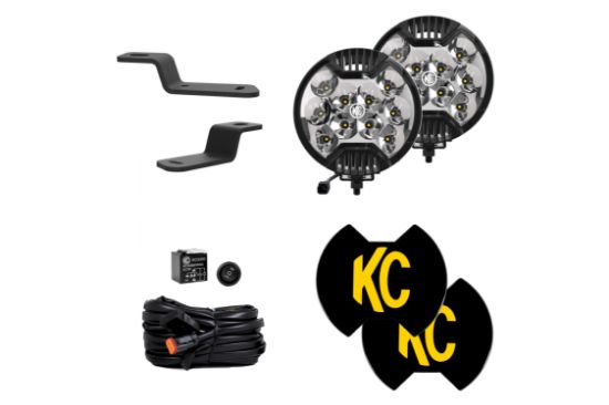 KC HiLiTES SlimLite LED - 2-Light System - Ditch Light Kit - for 21 Ford Bronco