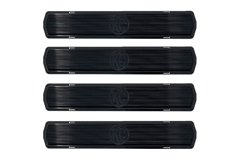 KC HiLiTES M-RACK KIT - 50 Inch Pro6 Light Bar Roof Rack - Side Blackout Plates - 15-20 Ford F150, Raptor SuperCab