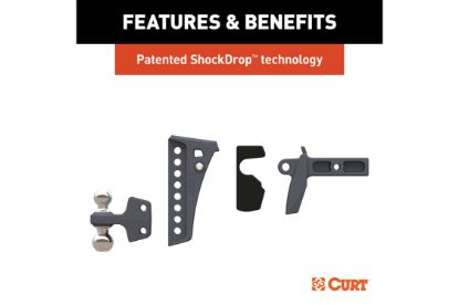 Rebellion XD Adjustable Cushion Hitch (2" Shank, 2", 2-5/16" Balls, 15K)