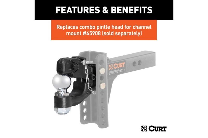 Replacement Channel Mount Ball & Pintle Hitch (2-5/16" Ball, 20,000 lbs.)