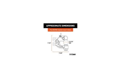 Replacement Channel Mount Ball & Pintle Hitch (2-5/16" Ball, 20,000 lbs.)
