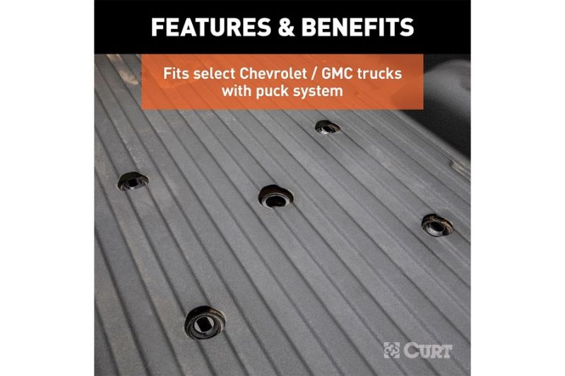 Q20 5th Wheel Hitch, Select Silverado, Sierra 2500, 3500 HD, 8 Bed Puck System